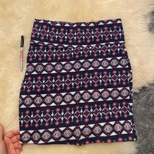 Printed Pencil Skirt